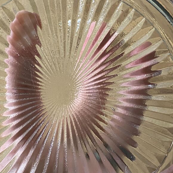 Vintage Indiana Glass Holly Berry Glass Holiday Serving Bowl, Christmas Dish - Picture 6 of 10